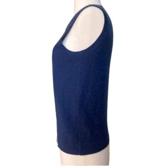 J CREW Leather + Cashmere Sleeveless Top - Picture 4 of 6